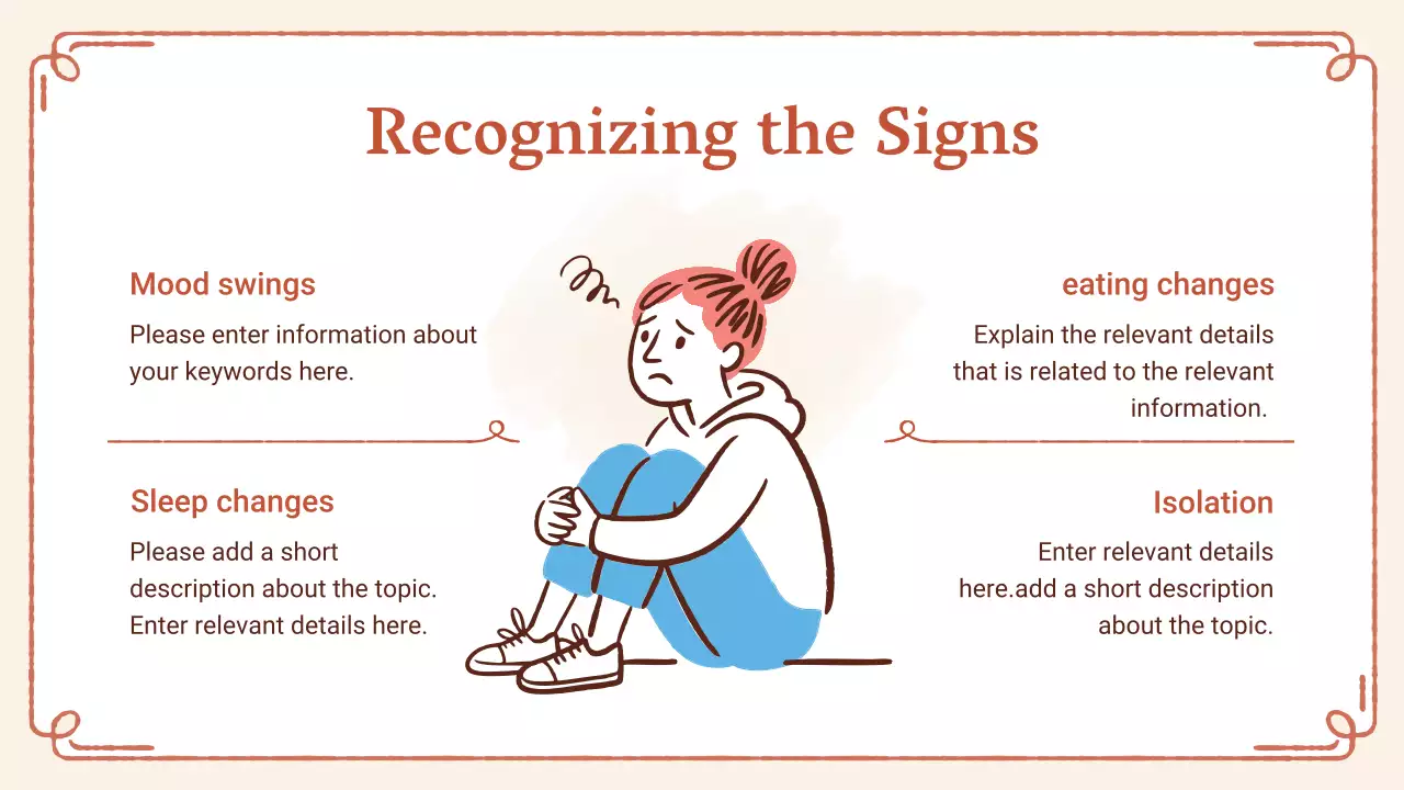 베이지 미니멀 임산부 웰빙 프레젠테이션