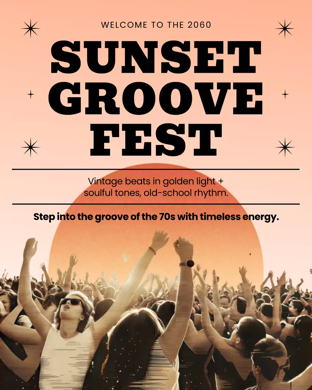 Beige Retro Music Event Instagram Post