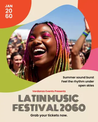 Rainbow Trendy Festival Advertisement Instagram Potrait