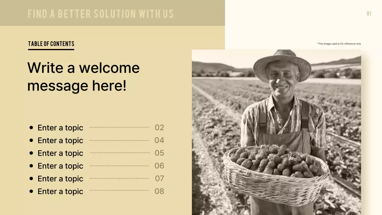 Beige Modern Produce Proposal Presentation