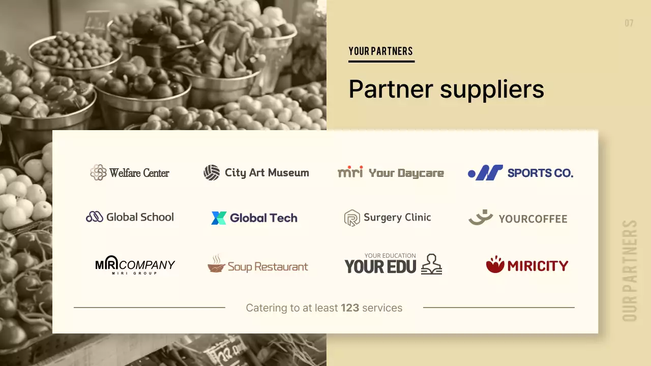 Beige Modern Produce Proposal Presentation