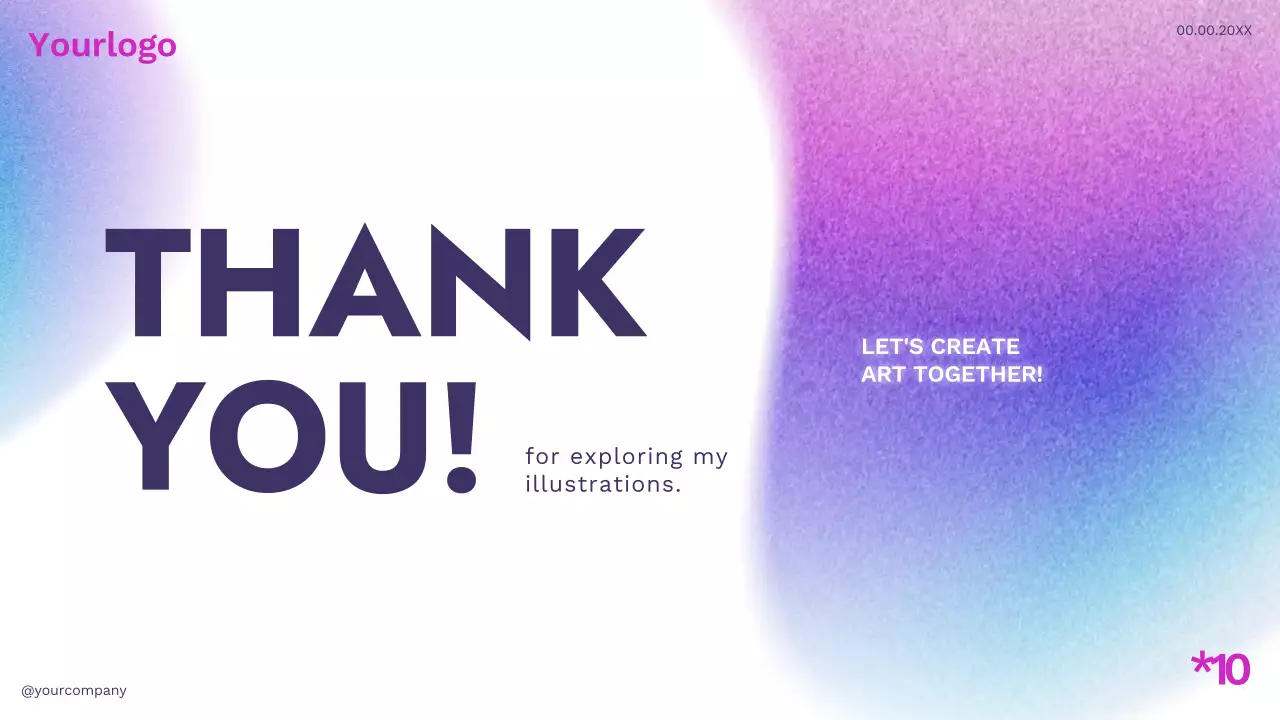 White Purple Blue Simple Modern Profile Creative Portfolio Introduction