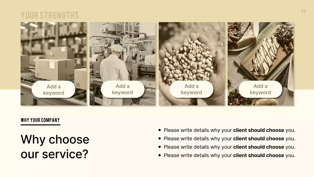 Beige Modern Produce Proposal Presentation