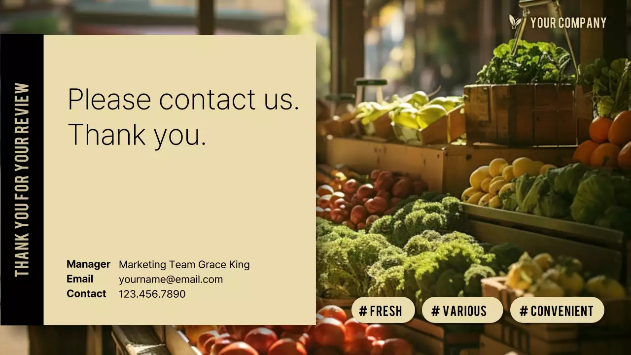 Beige Modern Produce Proposal Presentation