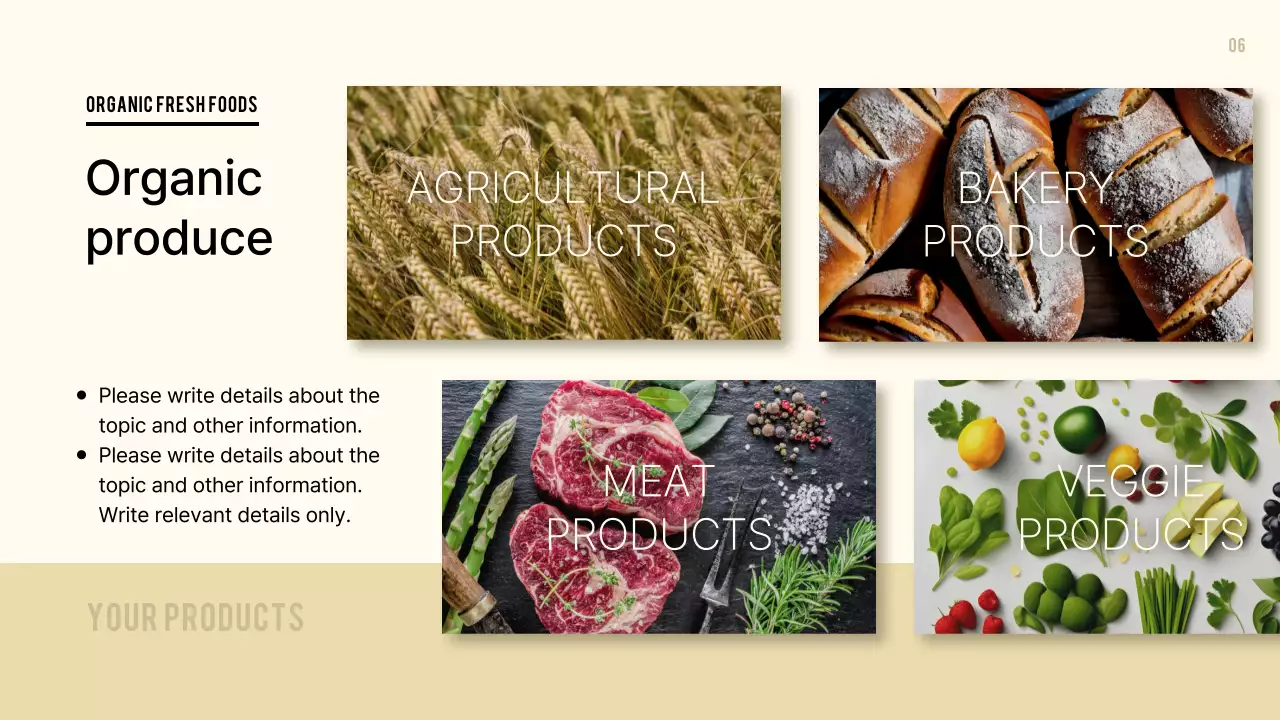 Beige Modern Produce Proposal Presentation