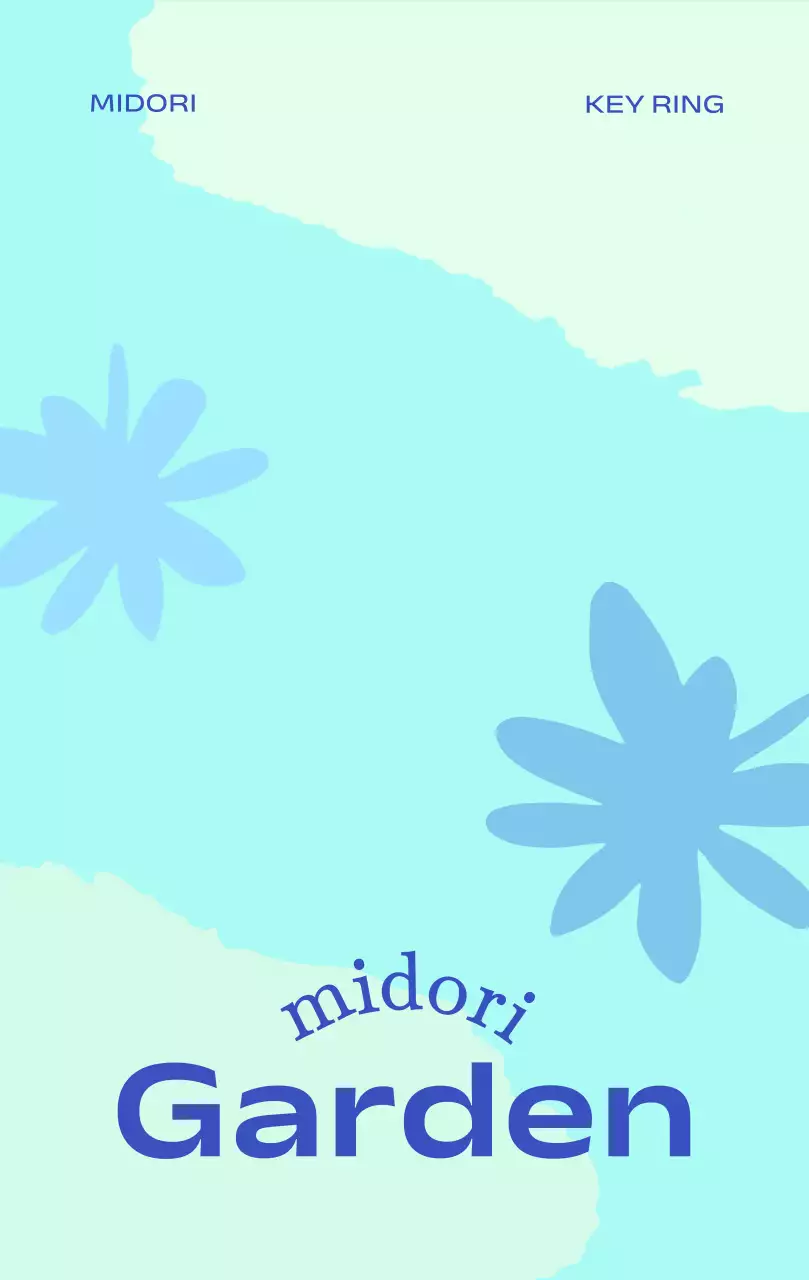 자연 친화적인 식물 정원의 키링 굿즈 배경지