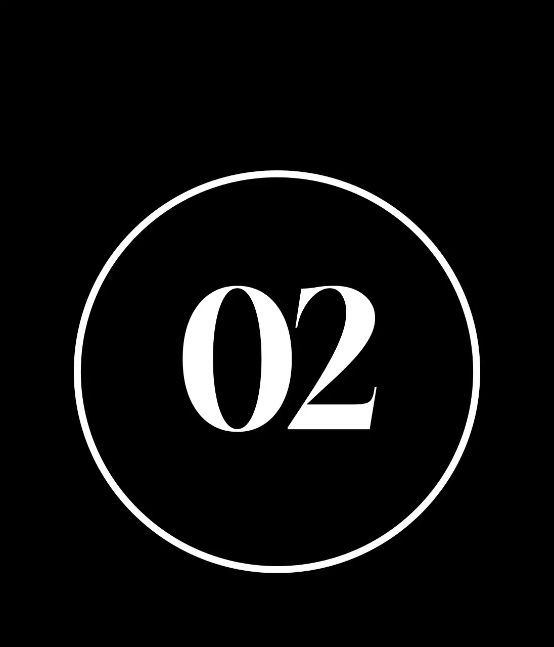 ブラックシンプルナンバー