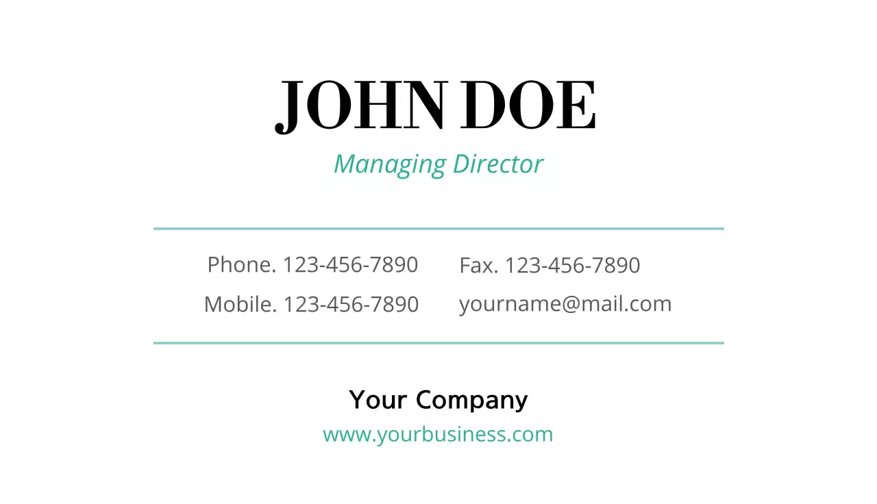 Illustrated business cards