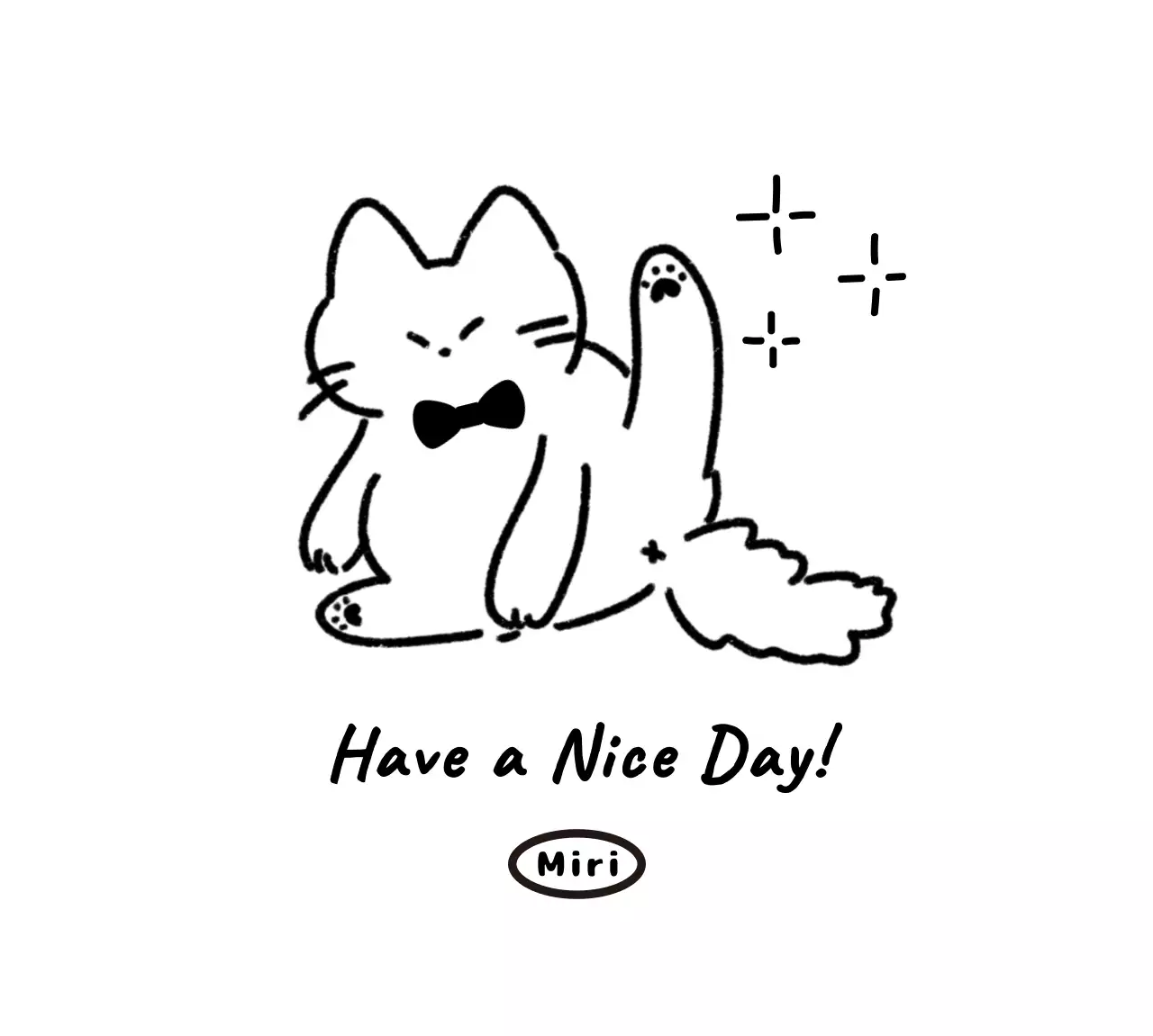 黒 シンプル 猫 メモ かわいいイラスト