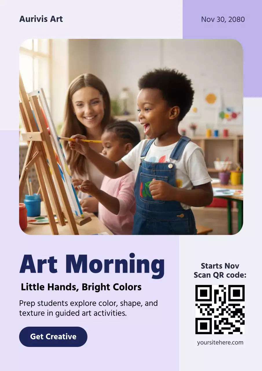 Creative Art Event Web Poster