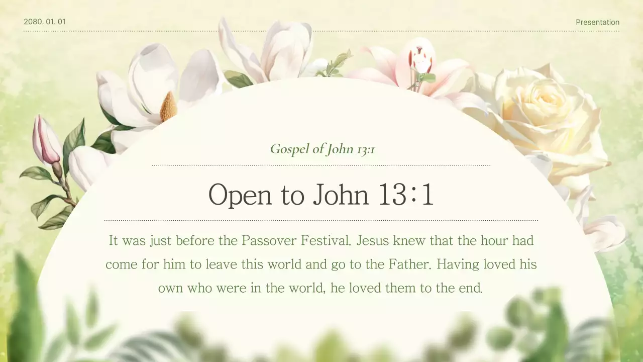 그린 엘레강트 교회 프리젠테이션