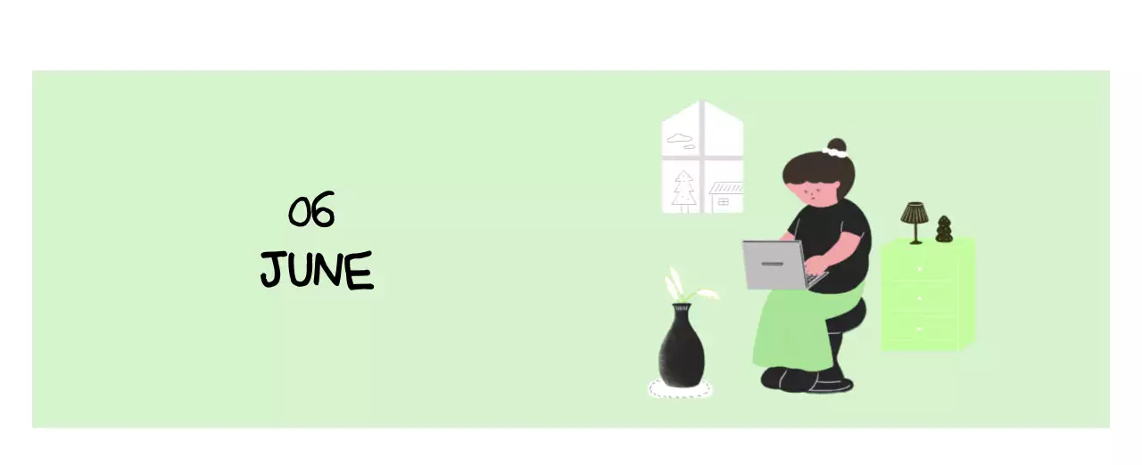 알록달록한 귀여운 일상 일러스트 컨셉