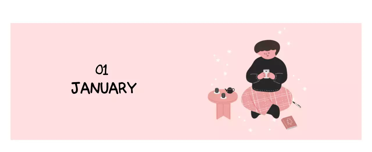 알록달록한 귀여운 일상 일러스트 컨셉