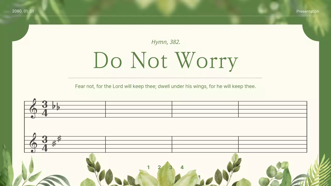 그린 엘레강트 교회 프리젠테이션