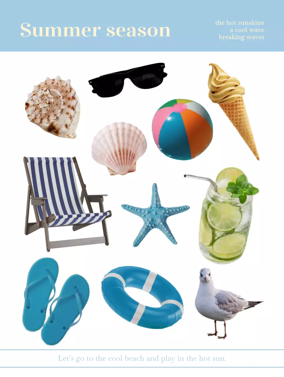 파스텔톤 분홍색과 파란색과 보라색의 계절 별 실물 사진 요소 모음