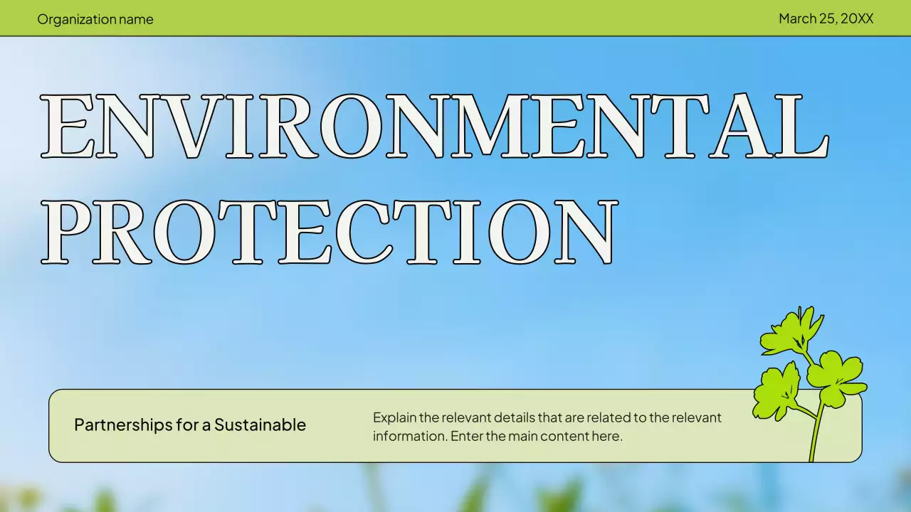 Green Modern Environmental Presentation