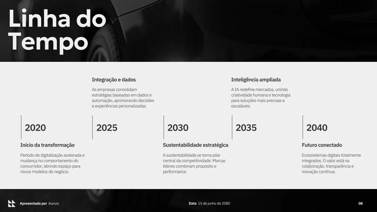 Apresentação de Marketing Moderna em Tons de Cinza