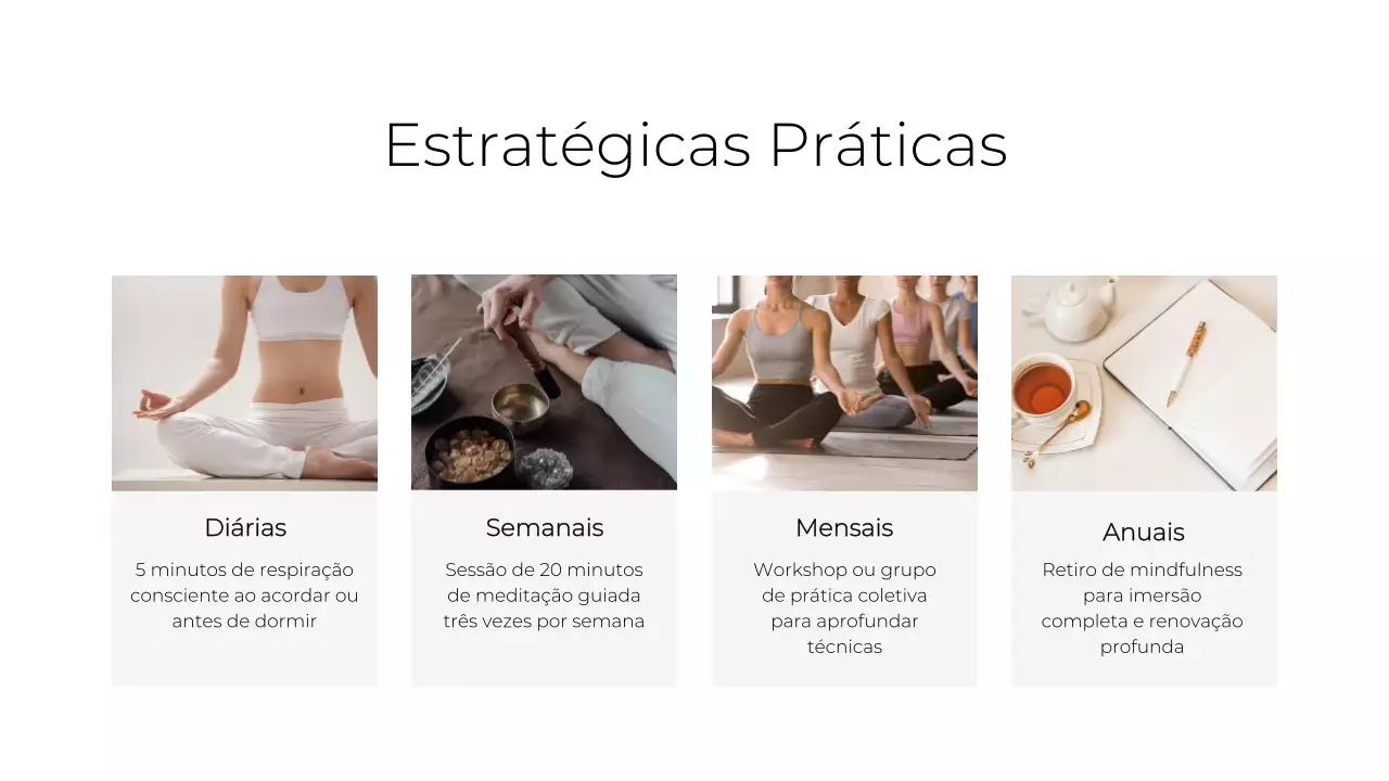 Palestra de Meditação Minimalista Bege