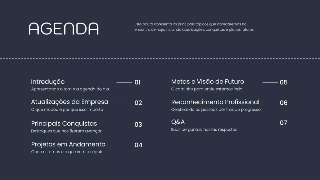 Apresentação de anúncio de comunicação profissional da Marinha
