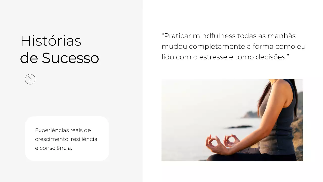 Palestra de Meditação Minimalista Bege