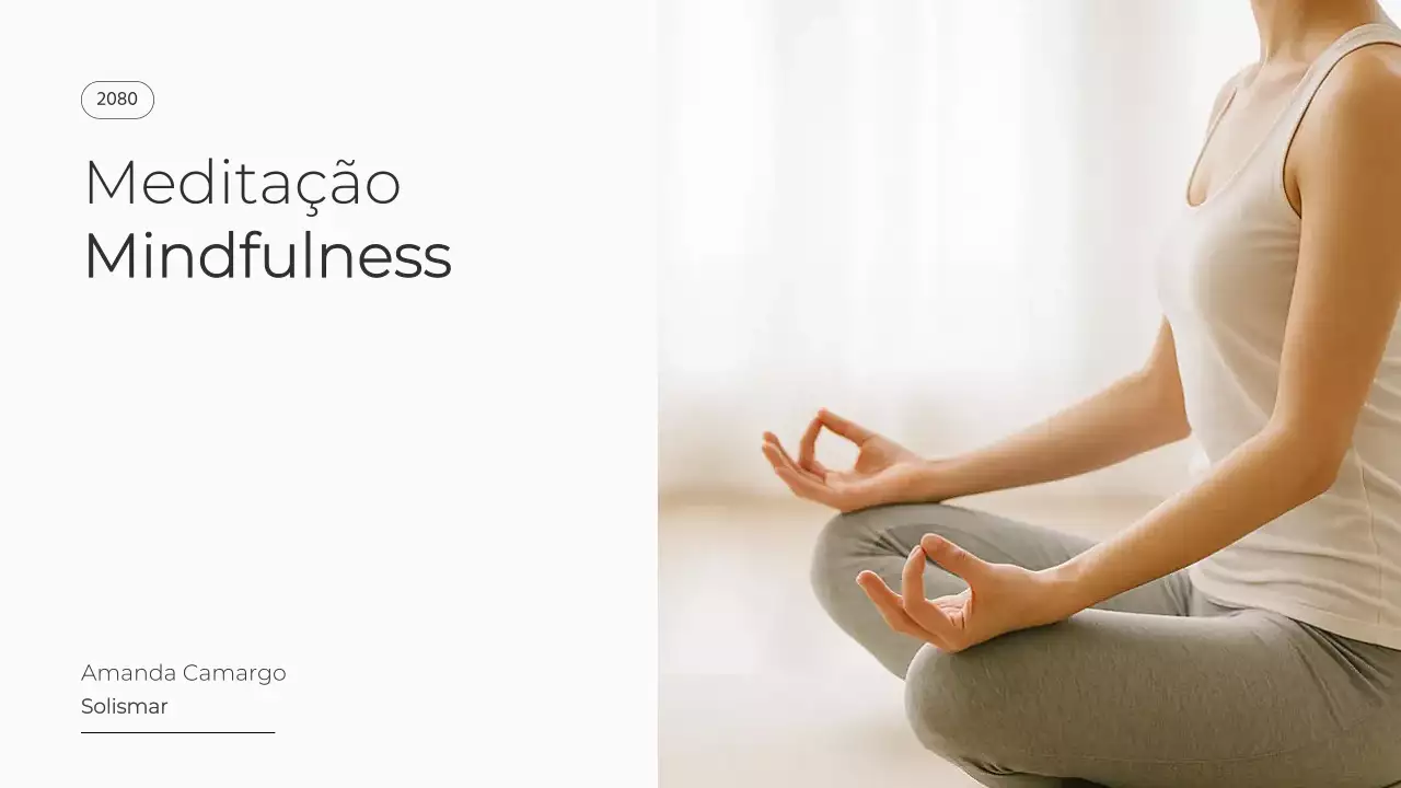 Palestra de Meditação Minimalista Bege