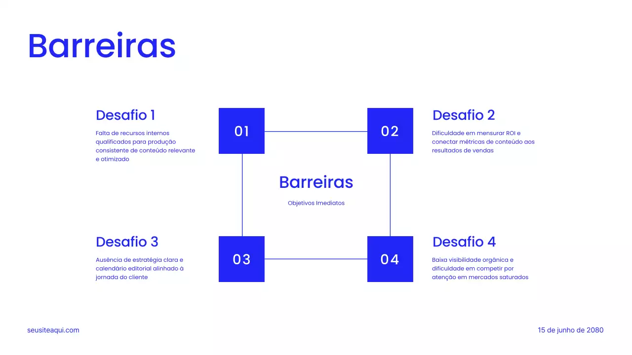 Apresentação de Marketing Moderna em Tons de Cinza