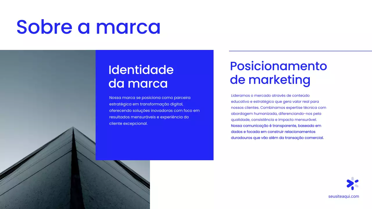 Apresentação de Marketing Moderna em Tons de Cinza