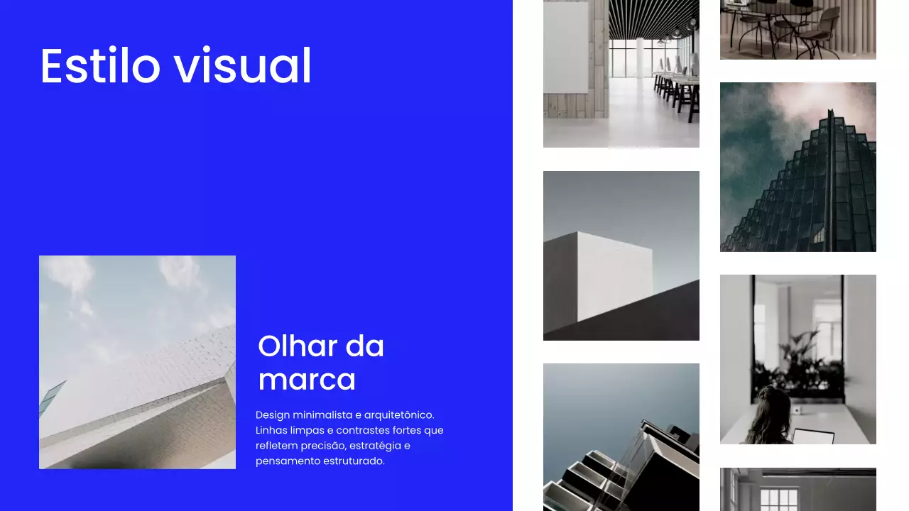 Apresentação de Marketing Moderna em Tons de Cinza