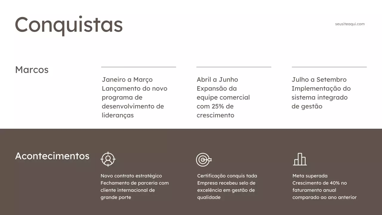 Apresentação de negócios moderna em tons de cinza