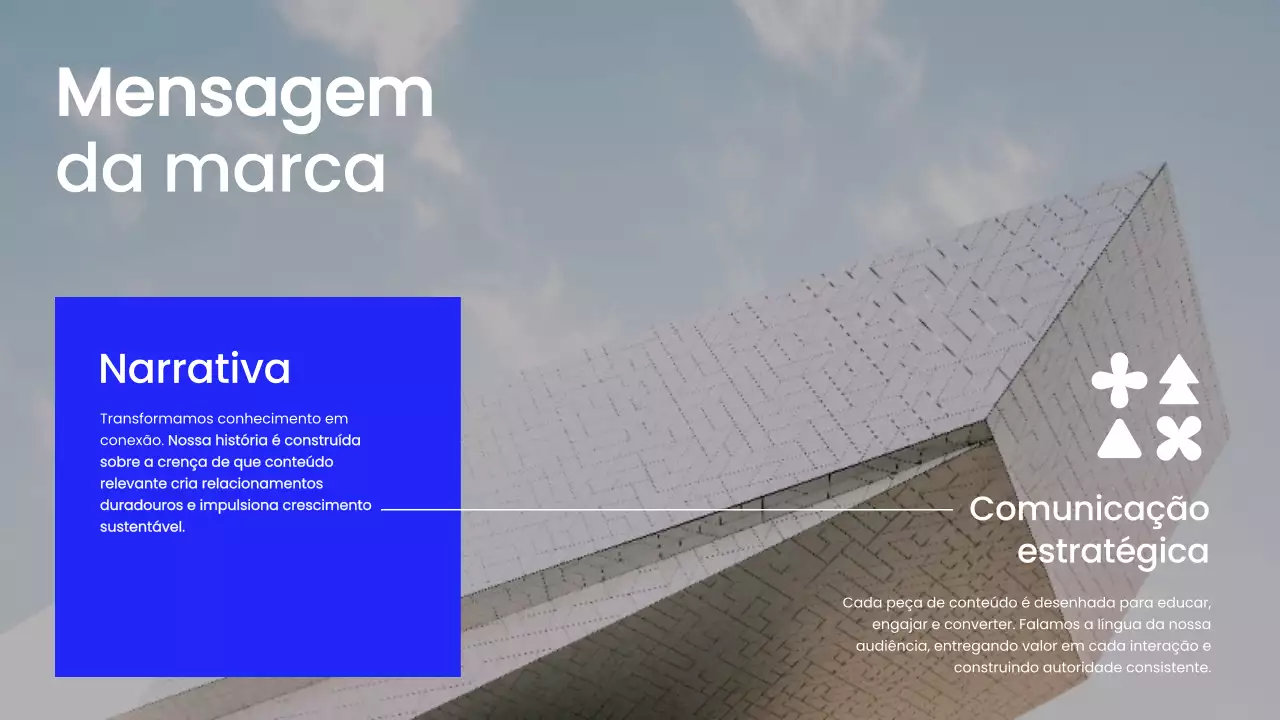 Apresentação de Marketing Moderna em Tons de Cinza