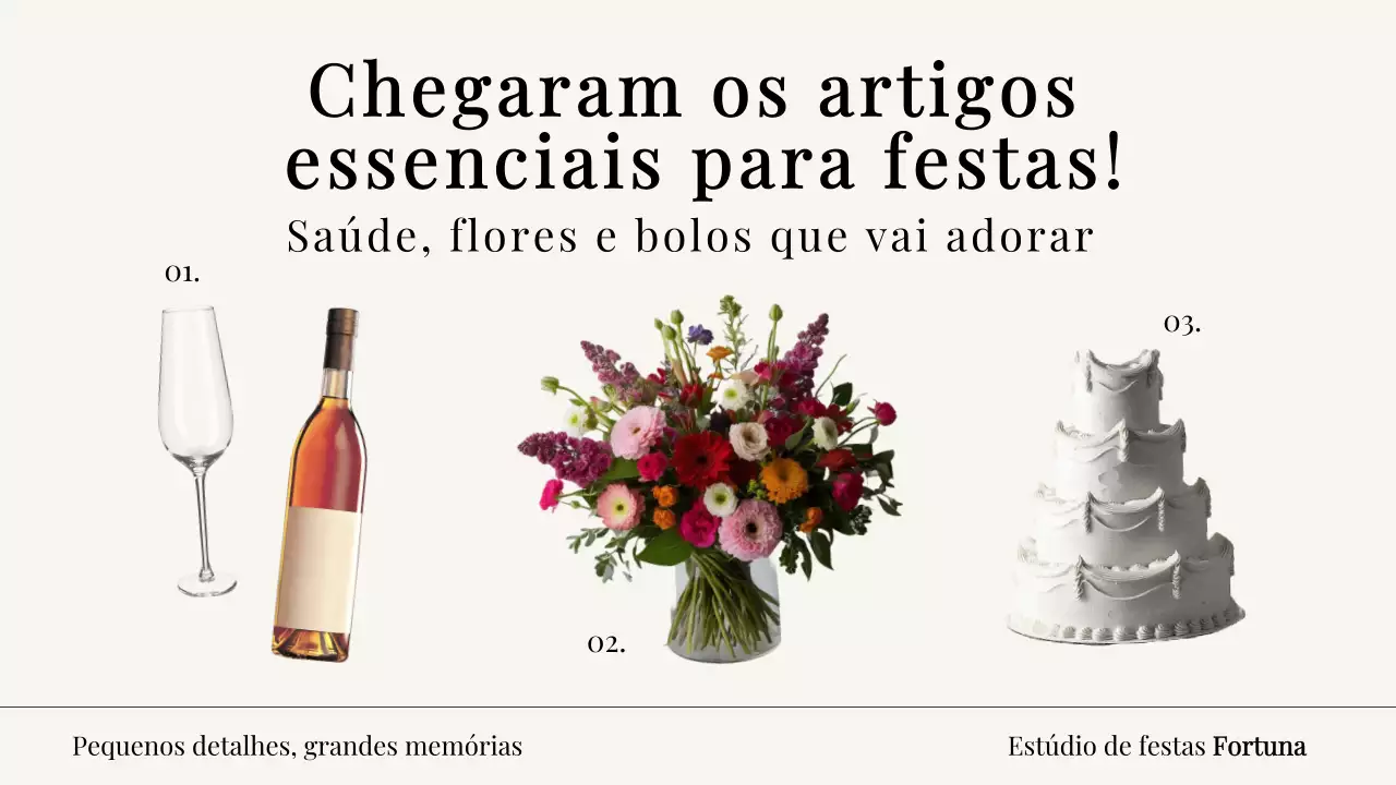 Miniatura do YouTube para promoção de festa elegante bege