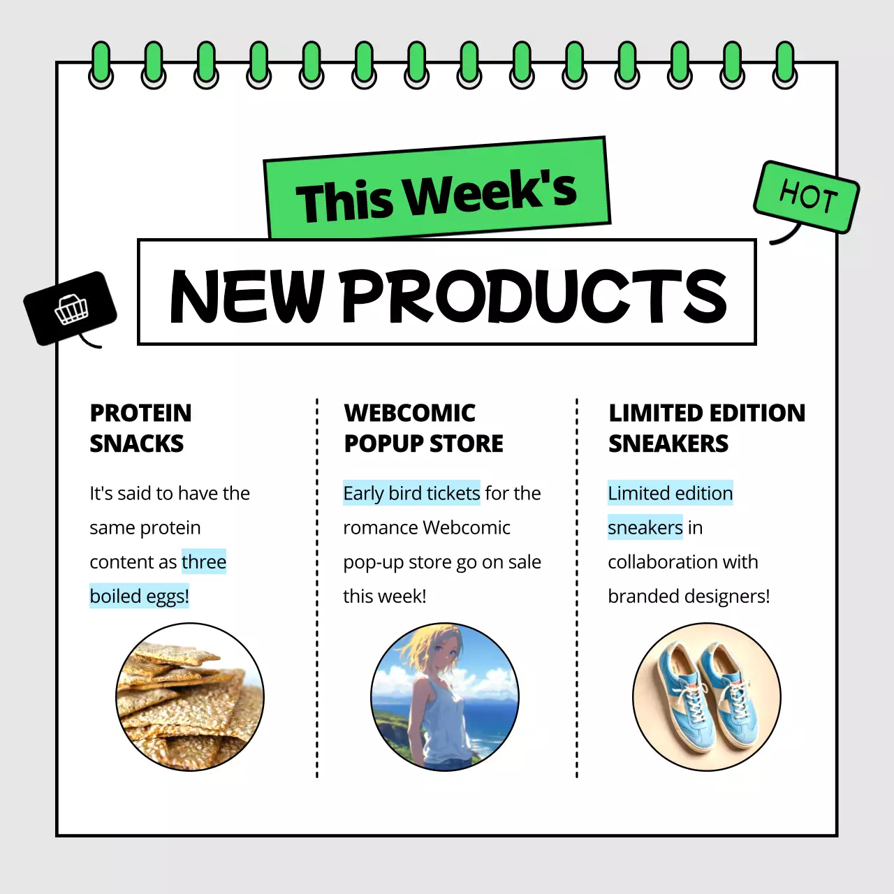 Green Modern Marketing Newsletter Instagram Carousel