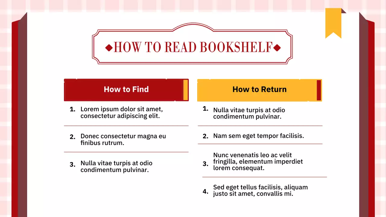 빨간 블랙의 책 깔끔한 도서관 안내 메뉴얼