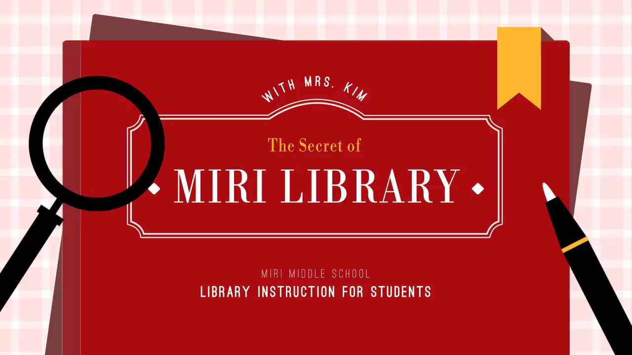 빨간 블랙의 책 깔끔한 도서관 안내 메뉴얼