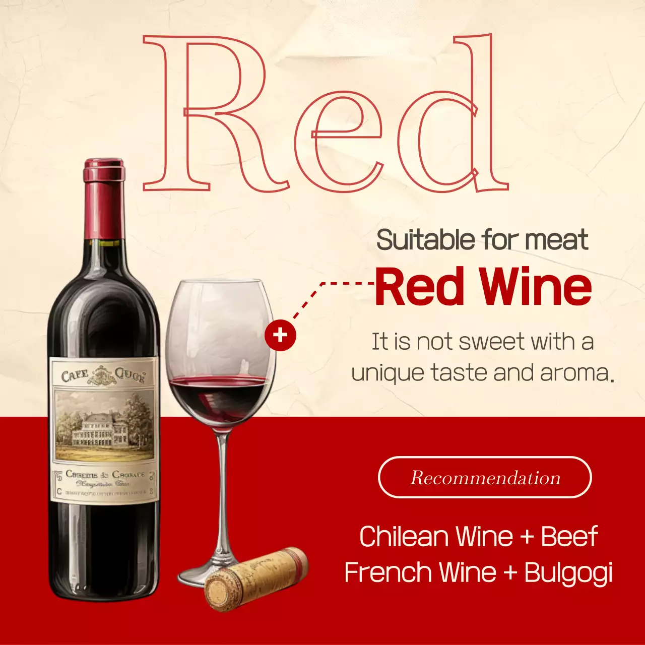 Red Classic Wine Promotion Instagram Carousel