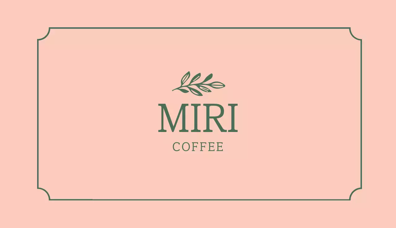 Beige Elegant Coffee Promotion Business Card