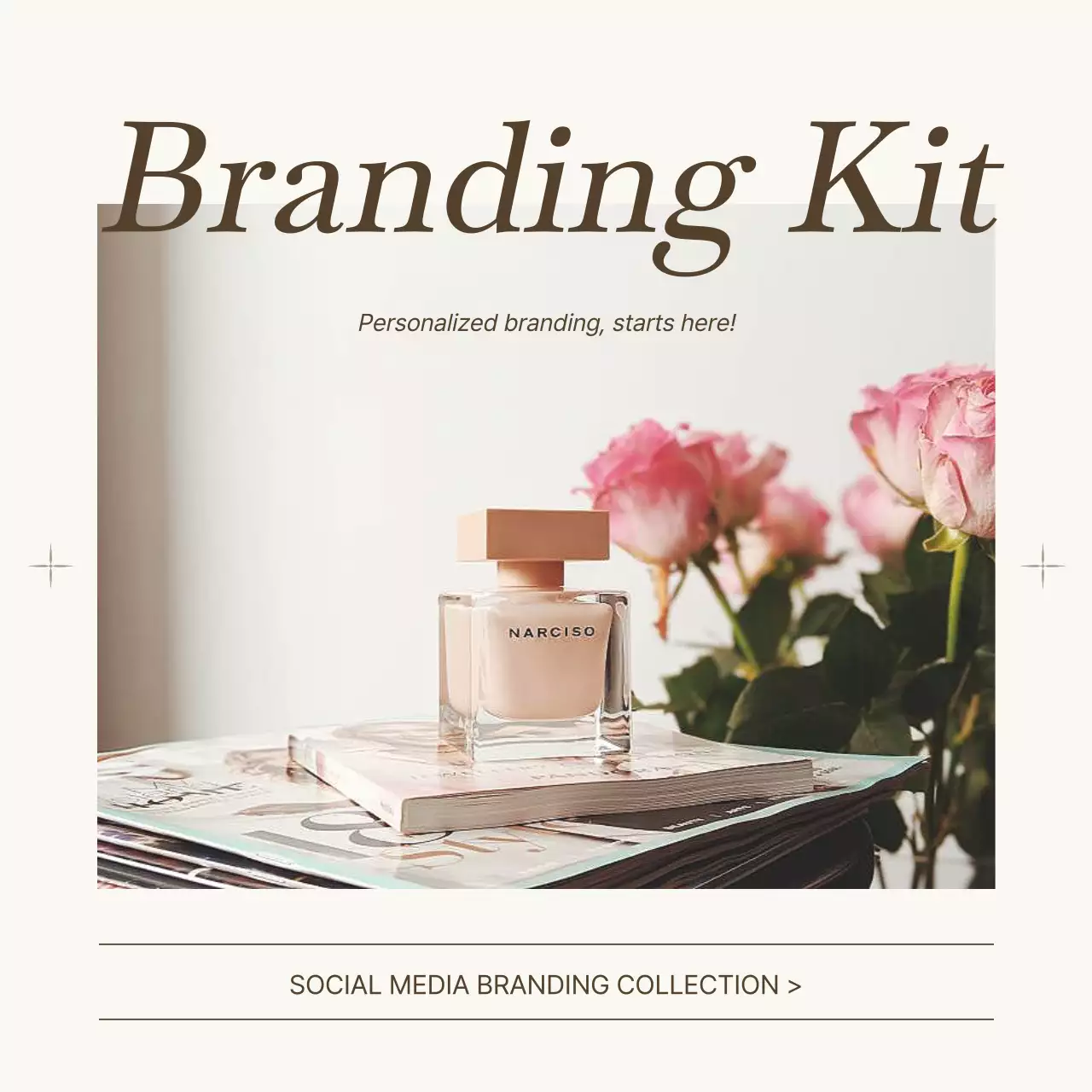 Beige Elegant Branding Kit Instagram Carousel