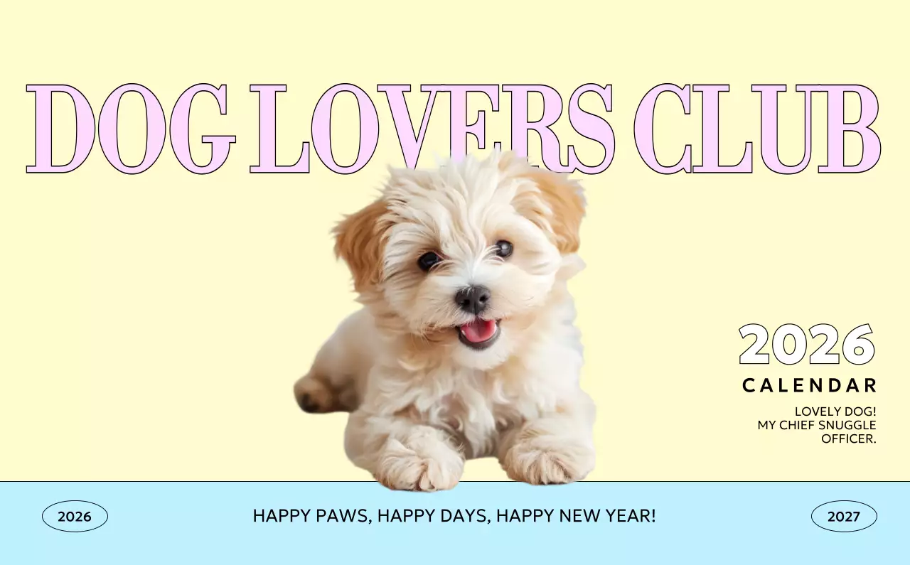 노랑 아기자기한 달력 홍보