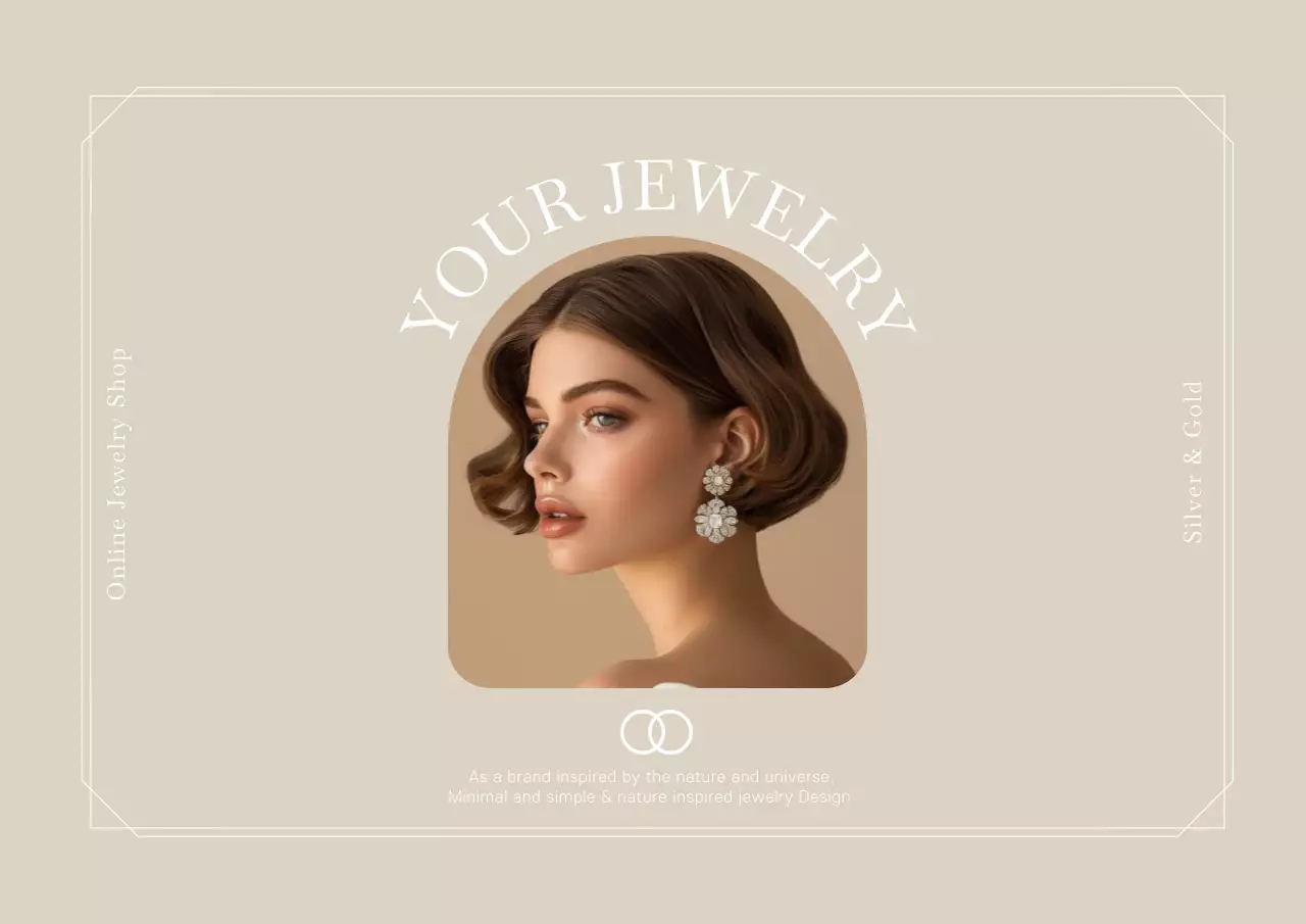 Beige Elegant Jewelry Guideline Poster