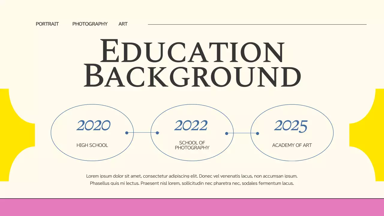 Pink Trendy Photography Portfolio Presentation