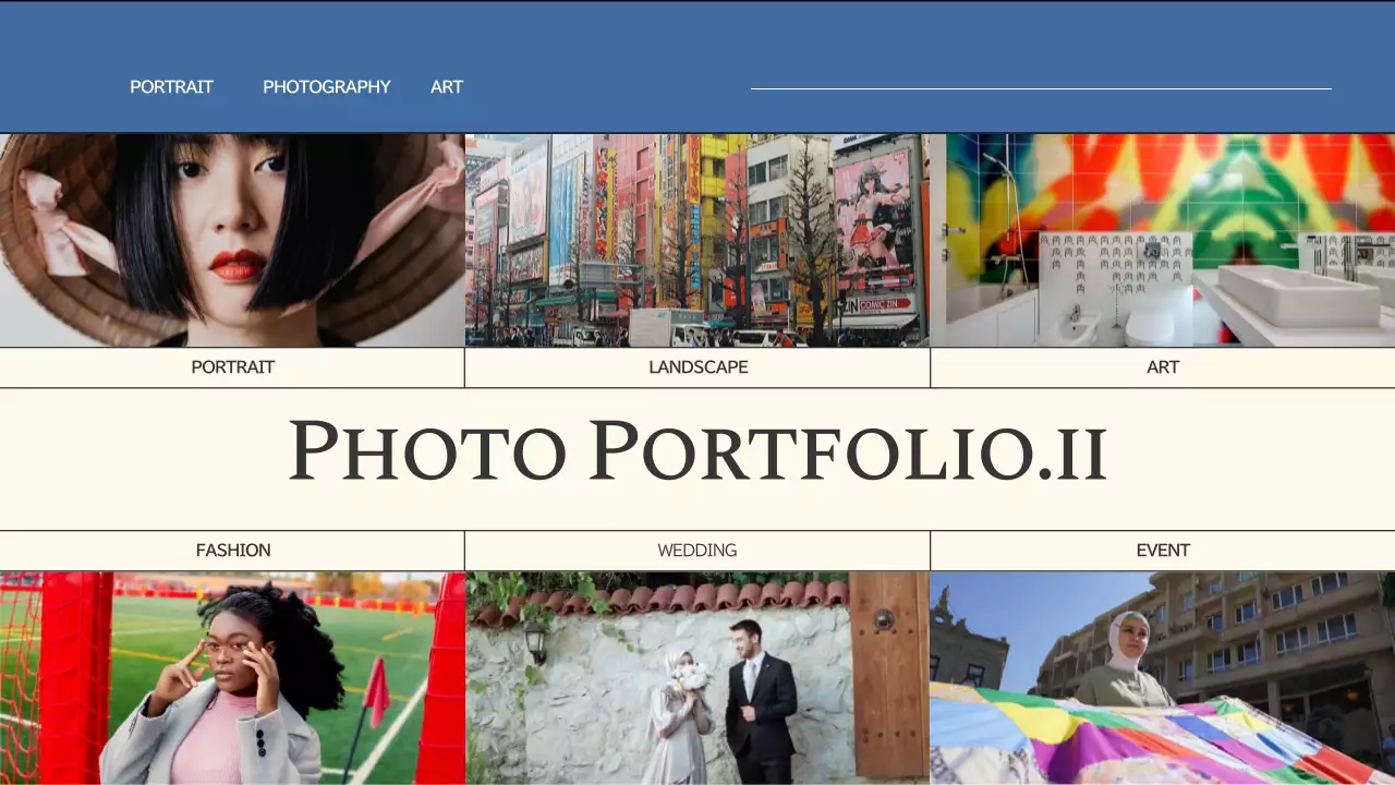 Pink Trendy Photography Portfolio Presentation