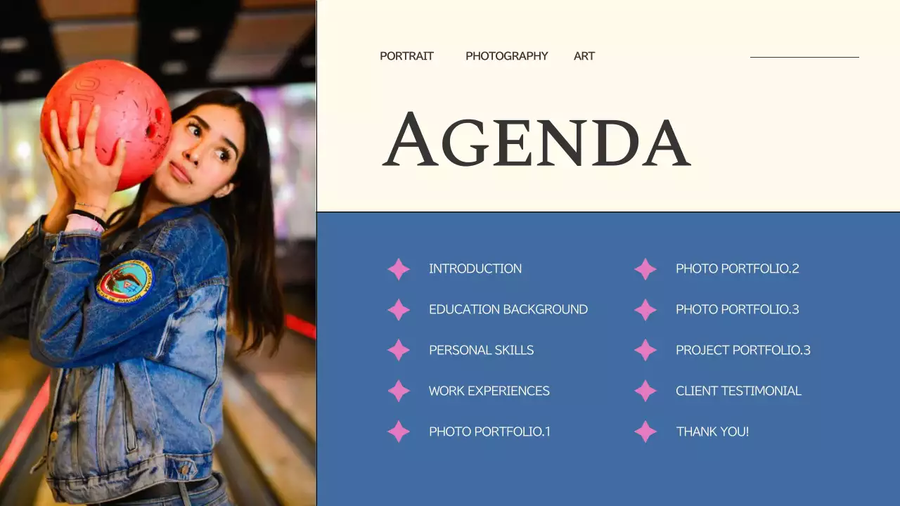 Pink Trendy Photography Portfolio Presentation