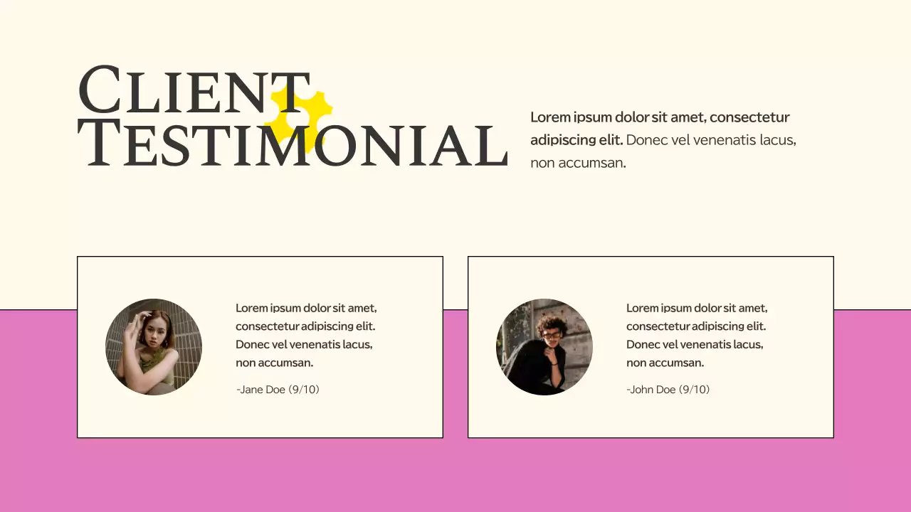 Pink Trendy Photography Portfolio Presentation