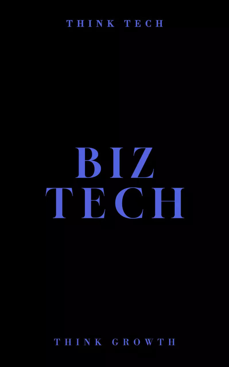 검정 모던 기술 광고