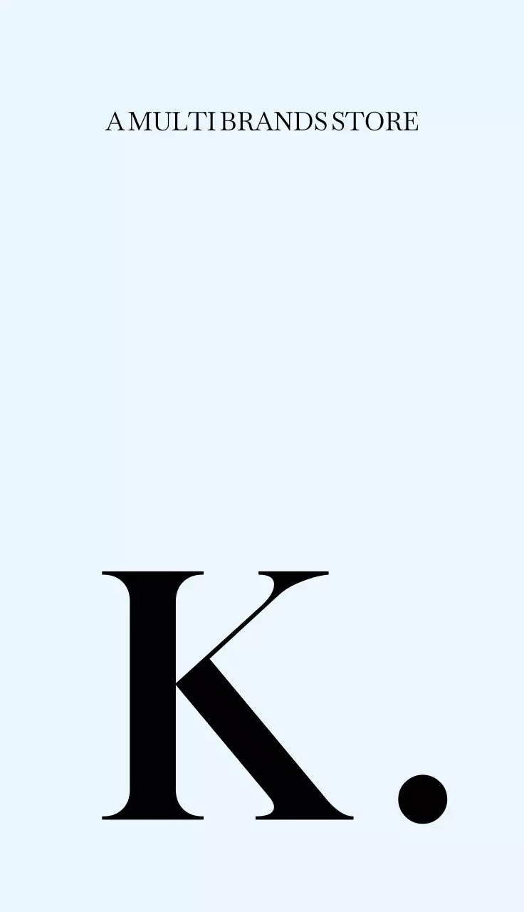 Mengedit toko dengan alfabet besar pada latar belakang biru muda