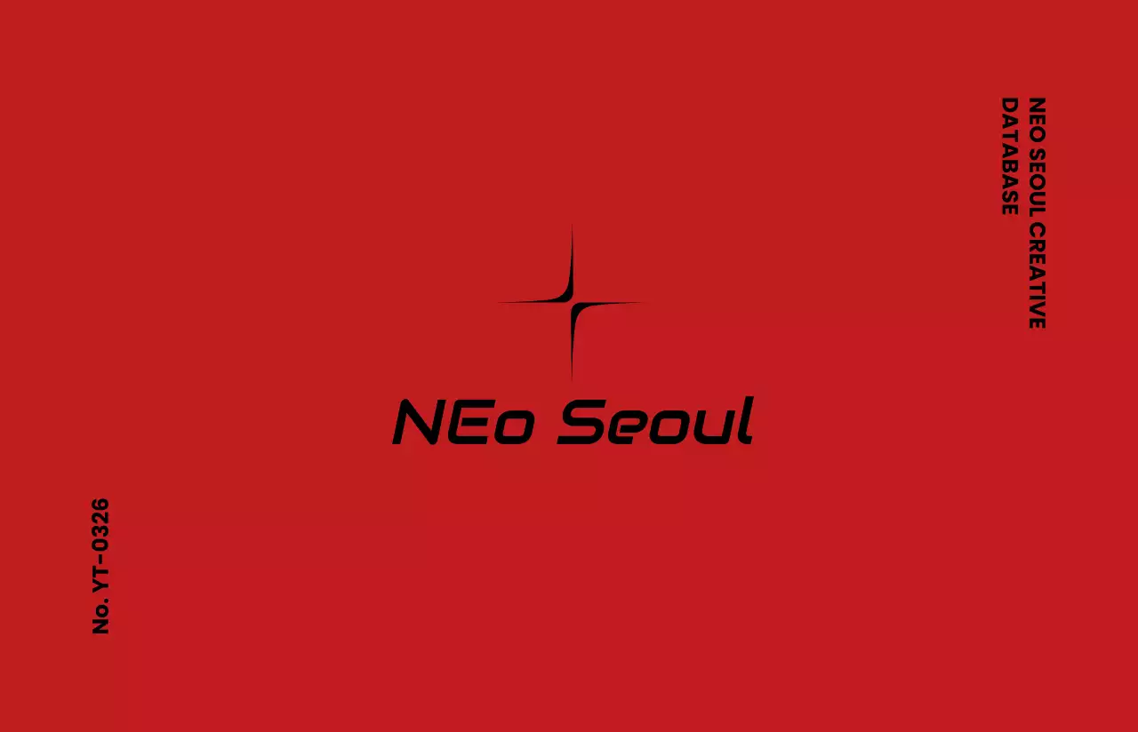 빨강 모던 신분증 디자인