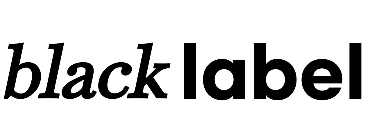 검정색의 텍스트 변화를 주어 디자인한 심플하고 고급스러운 로고 디자인