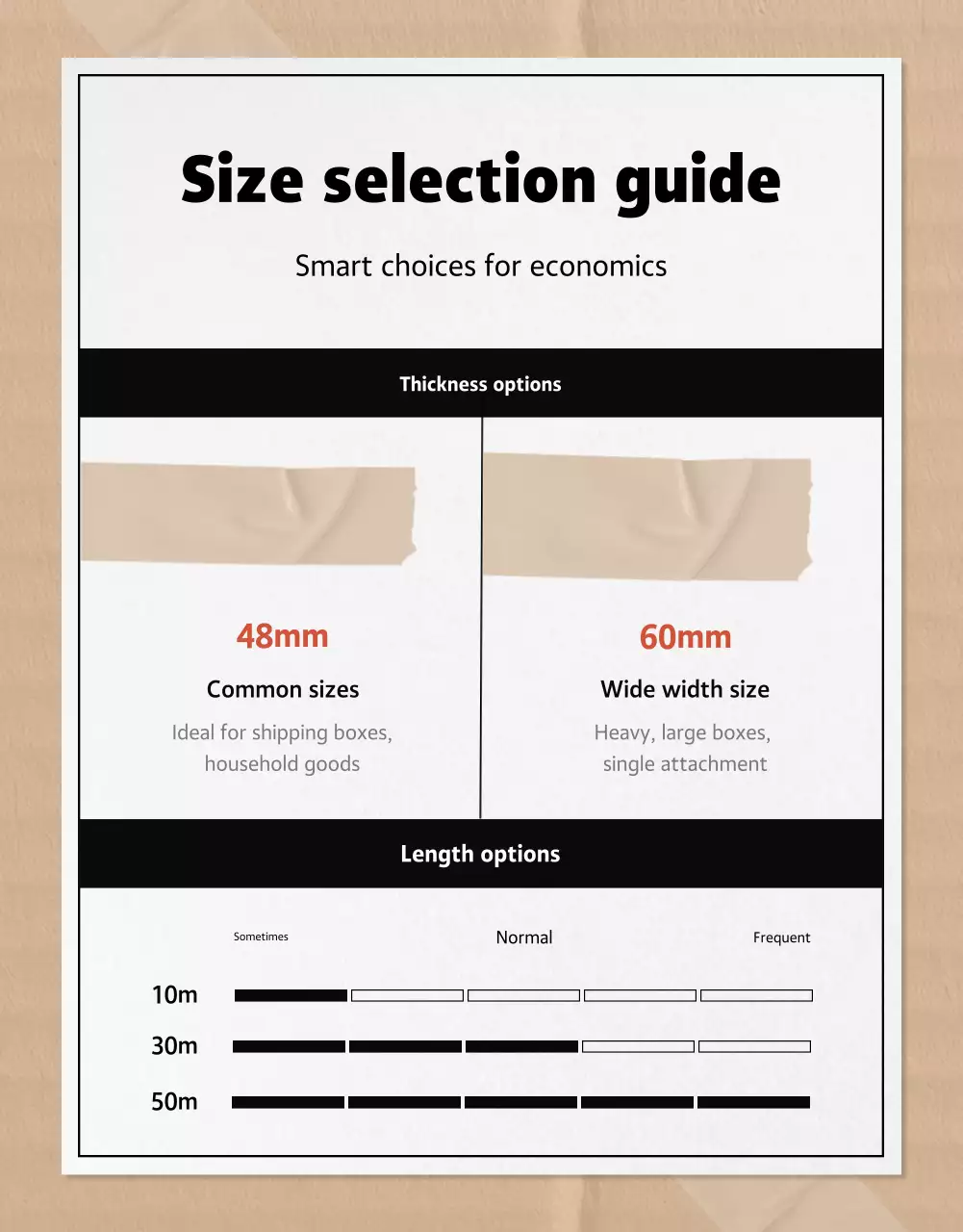 Beige basic packaging advertisement