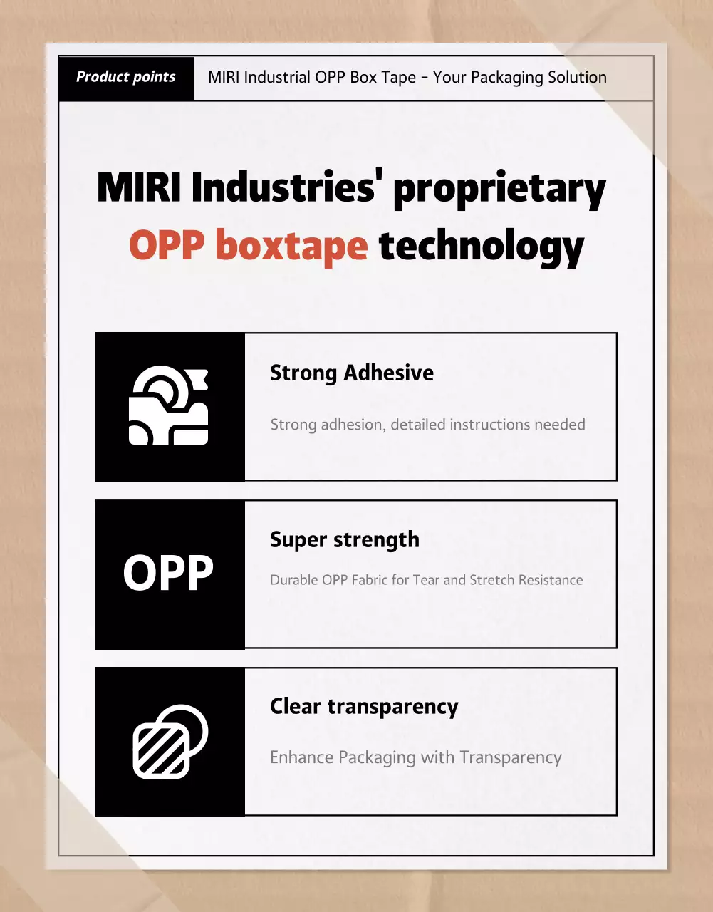 Beige basic packaging advertisement