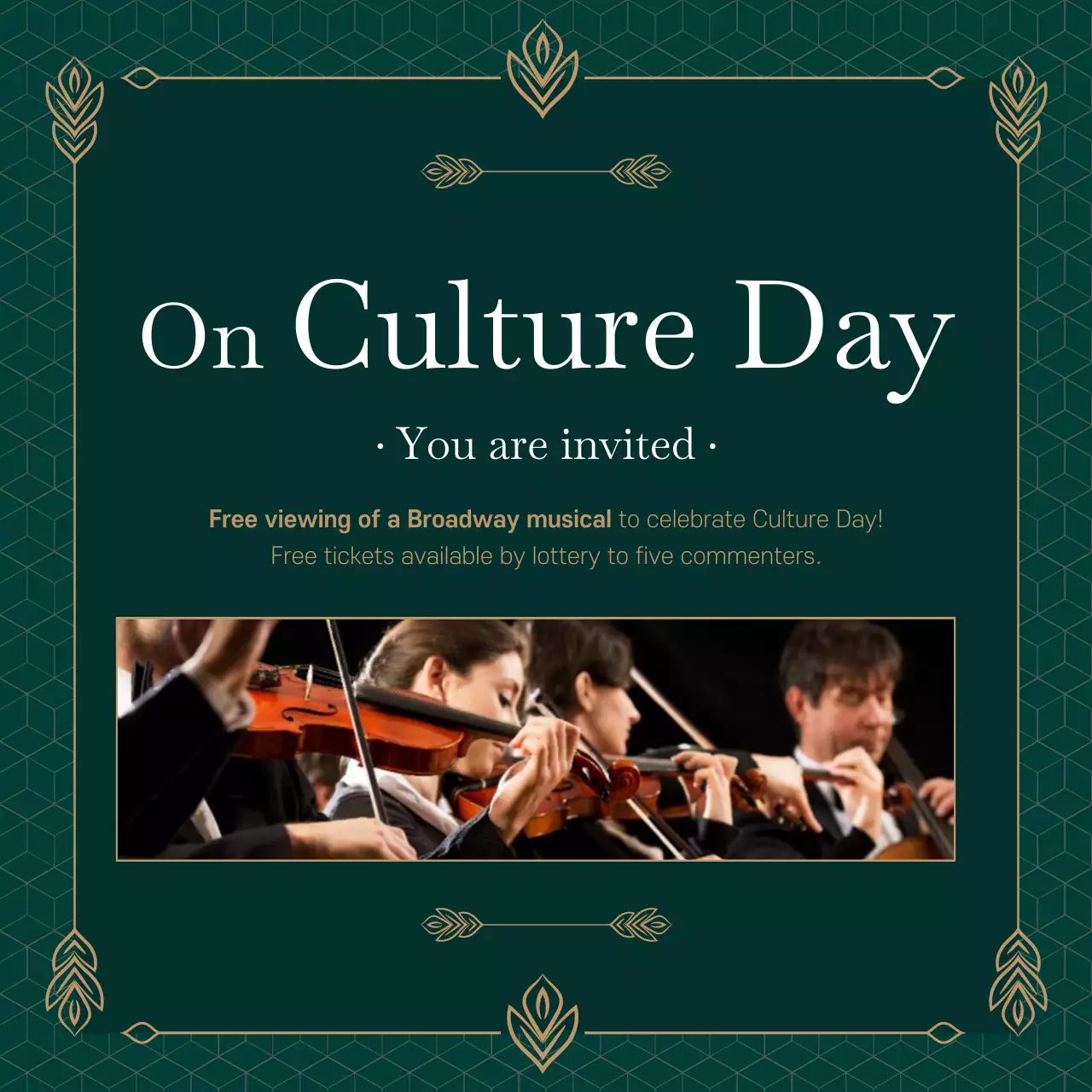 Culture Day invitations
